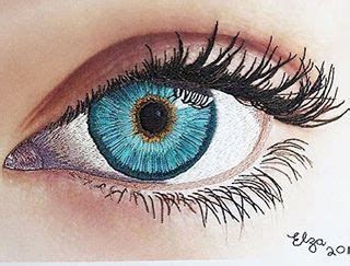 Your girls will love it! Could it be more realistic? Astonishing needlework eye by Elza Bester #embroidery #contempo ...