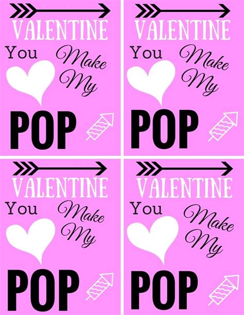 Valentines Day You Make My Heart Pop Printable Sparkles To Sprinkles