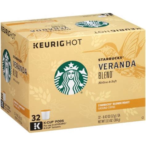 Starbucks Veranda Blend Blonde Roast Ground Coffee K Cup Pods 32 Ct