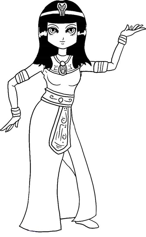 Cleopatra Personajes Dibujos Para Colorear E Imprimir Gratis