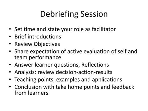 Ppt Debriefing In Medical Simulation Powerpoint Presentation Free