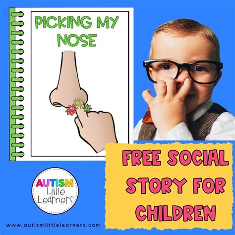 Nose Picking Story Autism Little Learners