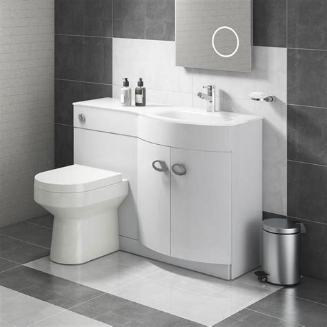 A wide range of bathroom units at toolstation. Lorraine Combination Bathroom Toilet & Right Hand Sink ...