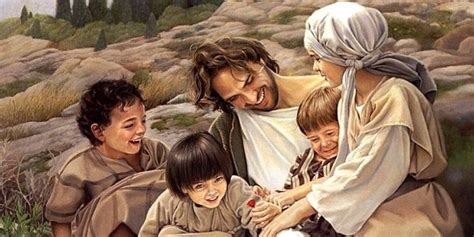 Jesus Blesses Children Who His Disciples Just Tried To Run Off Follow
