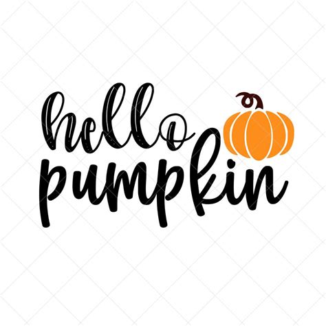 Craft Supplies And Tools Embellishments Silhouette Cut File Fall Dxf Hello Pumpkin Svg File Cricut