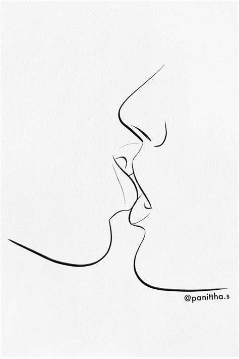 Panittha S Illustrators On Instagram Kiss Illustration How To Line Lips