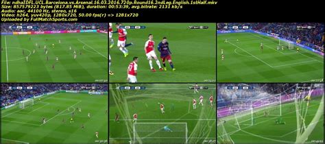 Consult the upcoming matches for the barça football first team and download the calendar! FULL MATCH Barcelona vs Arsenal UCL 2016