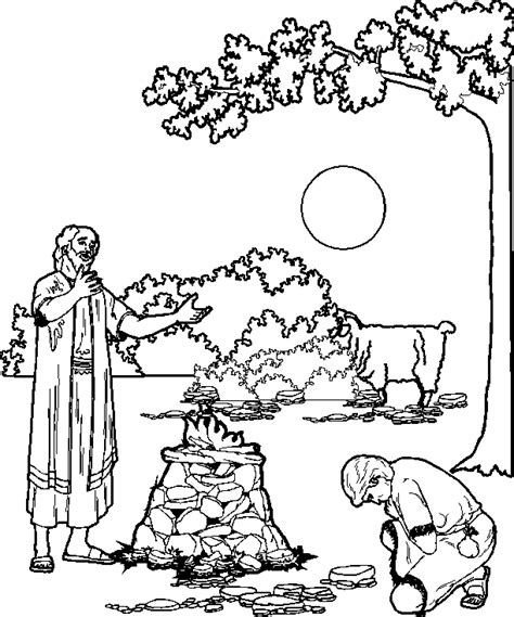 Abraham Obeys God Coloring Pages Coloring Pages