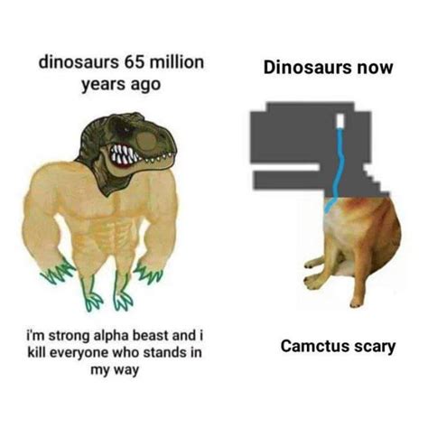 Dinosaurs Back Then V Now Swole Doge Vs Cheems Know Your Meme