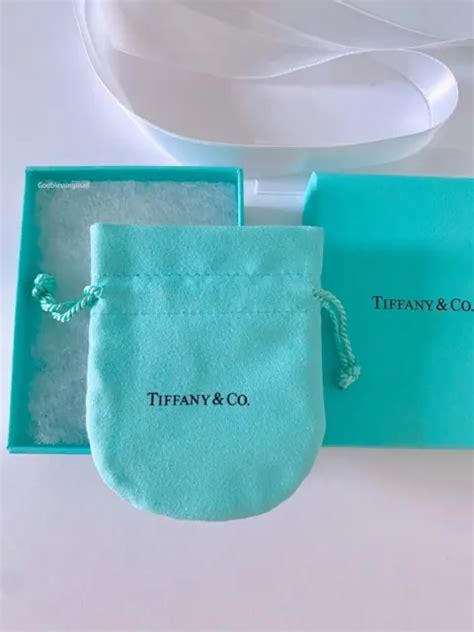 Tiffany And Co Empty Packaging Blue T Box Ribbon Pouch 3pc Set New