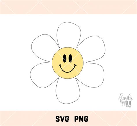 Smiley Daisy Svg