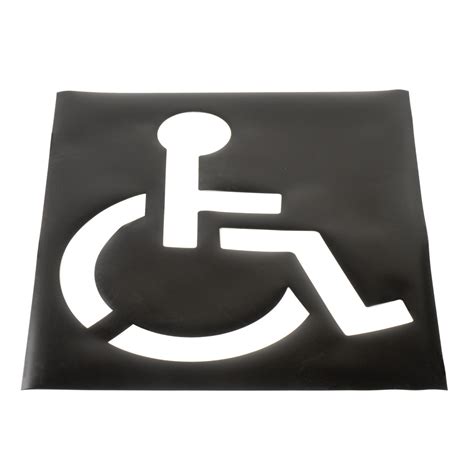 Parking Lot Stencil Handicapped Symbol 707022096539 Ebay
