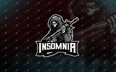 Grim Reaper With Gun Logo Reaper Mascot Logo For Sale Lobotz Ltd