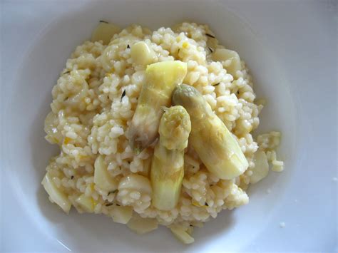 White Asparagus Risotto With Prosecco