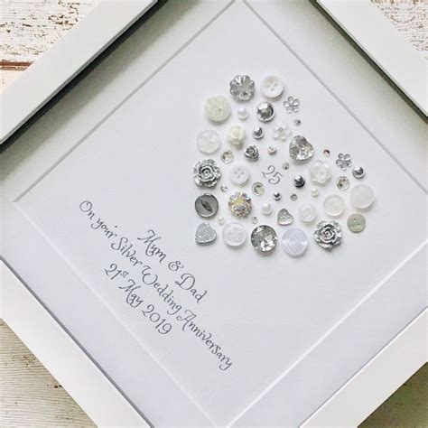 Explore unique wedding gift ideas including dinnerware, decor & more. Silver Wedding Anniversary personalised 25th Anniversary ...
