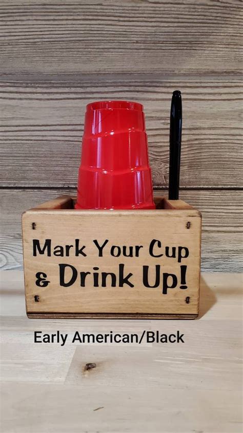 Solo Cup Holder Mark Your Cup And Drink Up Party Cup Etsy