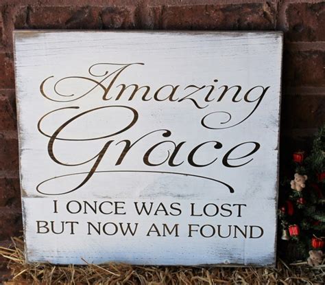 Amazing Grace I Once Was Lost But Now Am Found Pallet Sign