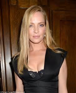 Uma Thurman Reveals Her Cleavage At Icons Of Style Opening