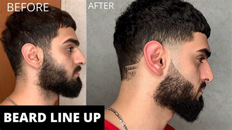 How To Shape Up Your Beard Beard Line Up Beard Tutorial Beard Shape Up Youtube