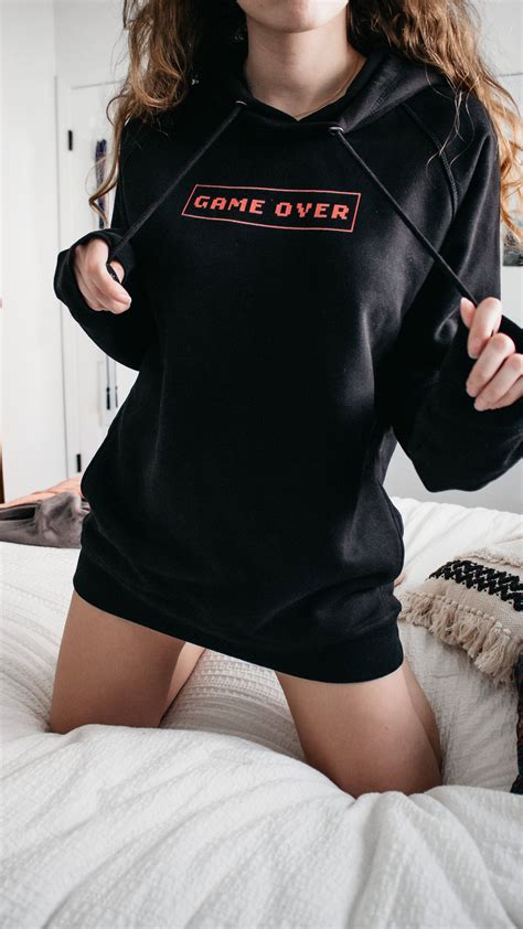 eco friendly game over hoodie grunge hoodie gamer sweatshirt e girl hoodie aesthetic clothing