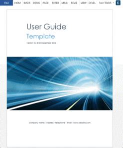 User Guide Templates (5 x MS Word) – Templates, Forms, Checklists for