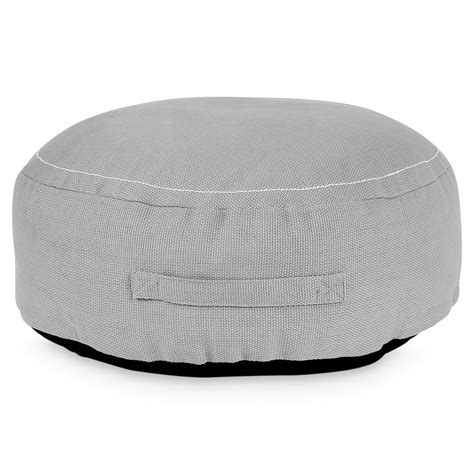 Light wooden kitchen worktop would always look great with any colours. Rural Round handled Concrete grey Pouffe | Departments ...