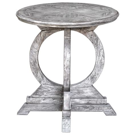 Uttermost Accent Furniture Occasional Tables Maiva White Accent Table