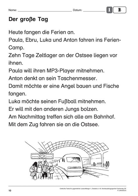Einfache Texte Auf Deutsch Für Anfänger Kinderbilderdownload