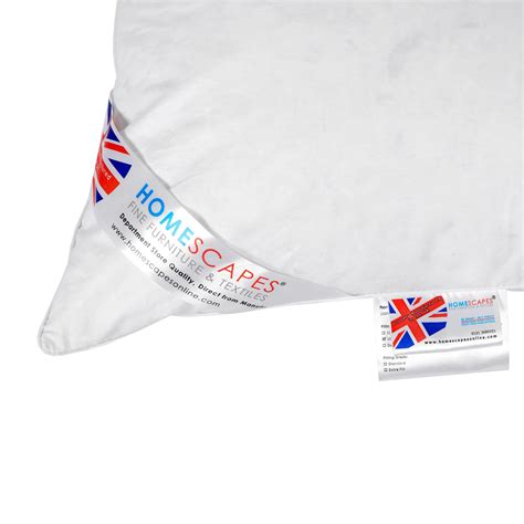 Down pillows manifest stark differences, their similar qualities make them two peas in the pod. Homescapes Feather Pillows Duck Goose Down Body V Shaped King Size continental | eBay
