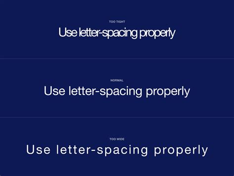 The Designers Guide To Letter Spacing Webmasters Gallery