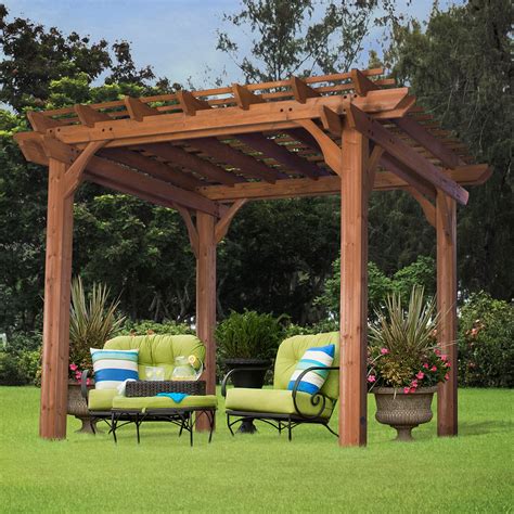 Irrespective of its size, it can accommodate a lovely furniture dining set under its roof where you can enjoy your morning coffee and. Backyard Discovery Cedar Pergola - Pergolas at Hayneedle