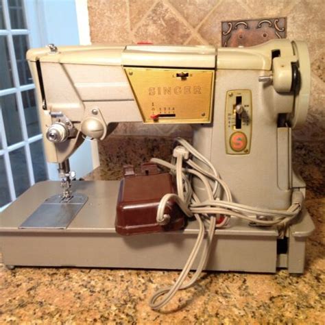 vintage singer 328k sewing machine style o matic heavy duty w pedal ebay