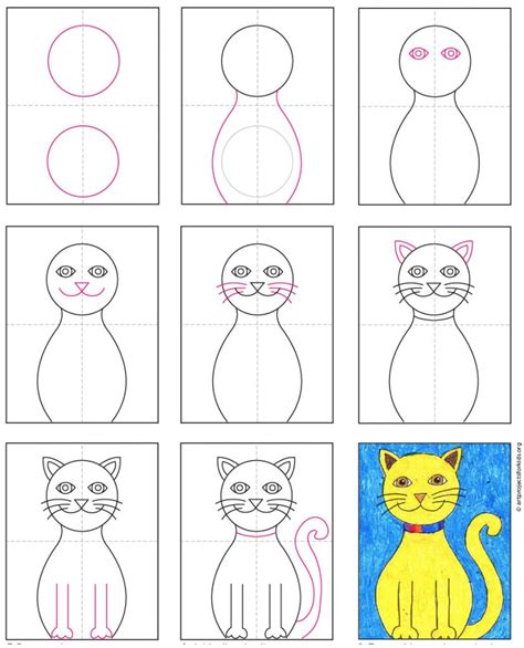 How To Draw An Easy Cat · Art Projects For Kids