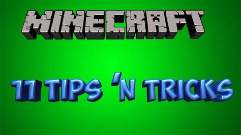 11 Minecraft Tips N Tricks Youtube