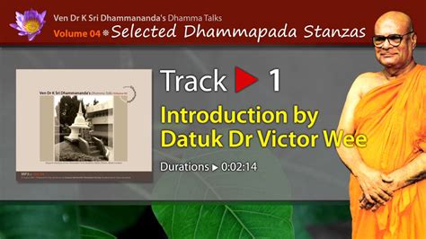Literary forms / stanza : LC0401 Selected Dhammapada Stanzas - Introduction - YouTube