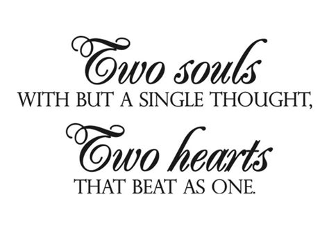 Two Hearts As One Quotes Quotesgram