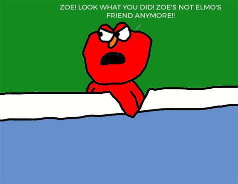 Zoe Ripped Off Elmo's Blanket! by MJEGameandComicFan89 on DeviantArt