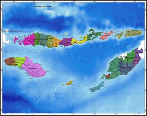 Peta Provinsi Nusa Tenggara Timur Lengkap dan Keterangannya