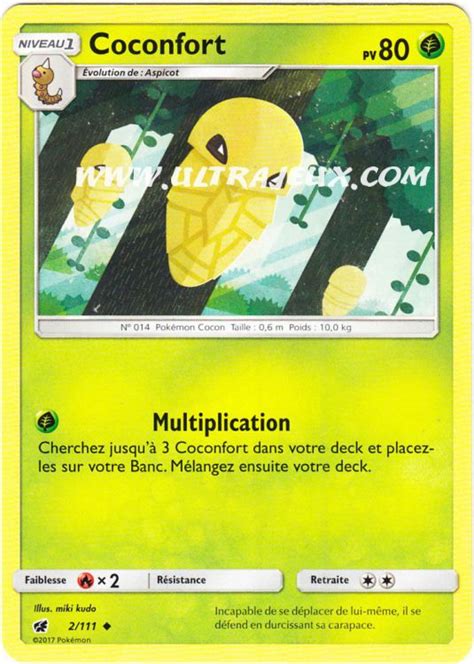 Coconfort 2178 Carte Pokémon Cartes à Lunité Français Ultrajeux