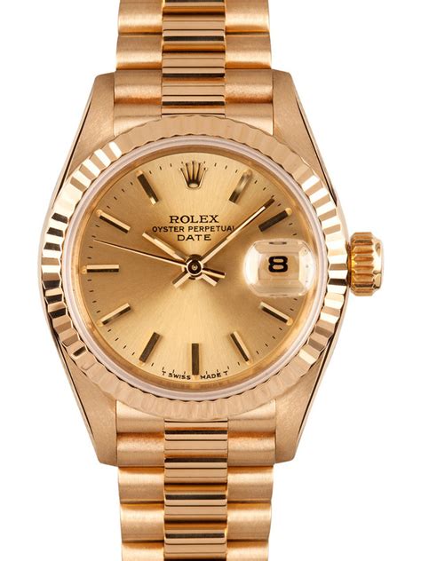 Our collection of gold digital watches is designed to do just that. Rolex Ladies 18k Solid Gold Watch