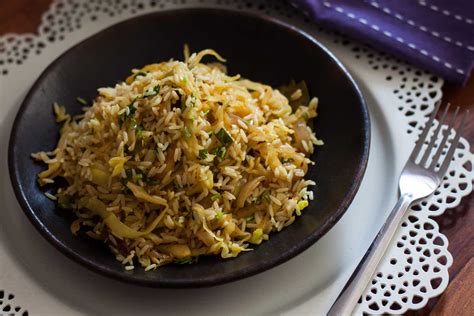 Spiced Cabbage Rice Recipe By Archanas Kitchen