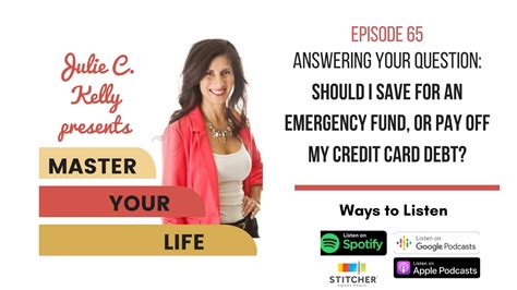 Maybe you would like to learn more about one of these? "Should I save for an emergency fund or pay off my credit card debt? - YouTube