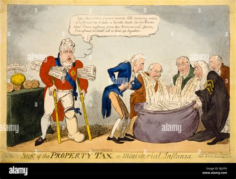 British Political Cartoon George Cruikshank 1816 Sick Of The
