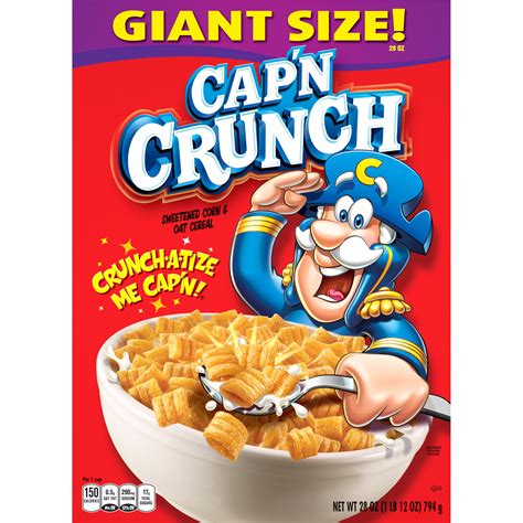 Capn Crunch Giant Size Sweetened Corn And Oat Cereal Smartlabel™