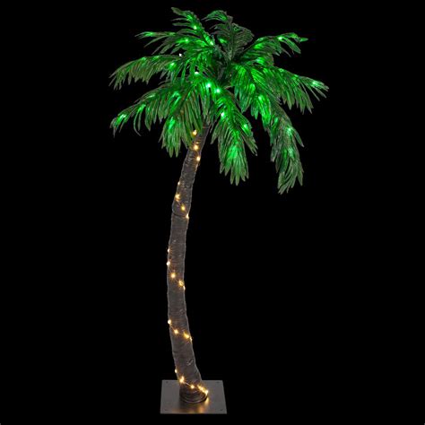 Lighted Artificial Palm Tree