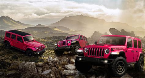 2021 Jeep Wrangler Announced With Tuscadero Pink Only Available Until