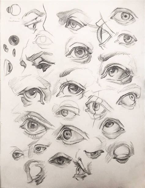 Eyes Studies By Anavitil Иллюстрация глаза Рисовать Рисование глаза
