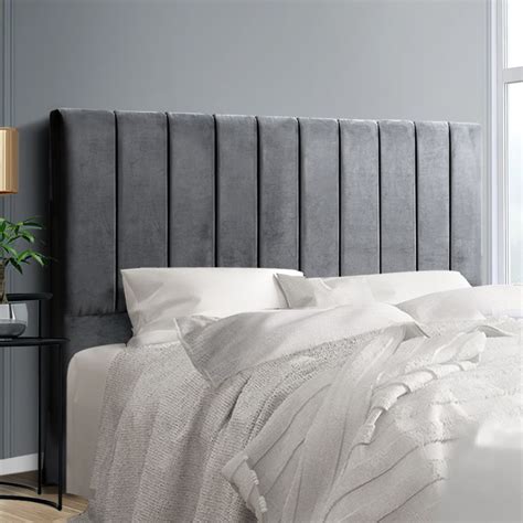 Artiss King Size Fabric Bed Headboard Grey