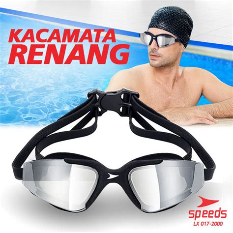 Speeds Kacamata Renang Dewasa Bonus Kacamata Anak Swimming Goggles Antifog Anduv Shield 017 2000