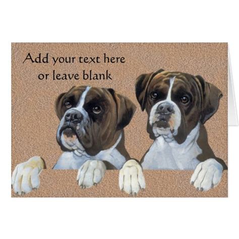 Boxers Dog Note Card Thank You Cards Zazzle